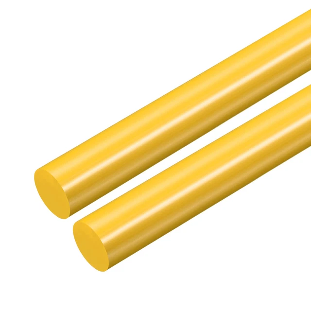 Plastica Asta rotonda POM 21mm giallo diam Ingegneria plastica rotondo barra 2pz