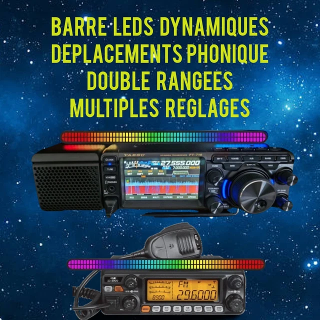 Barre LED RGB Jinlaili, Lampe RGB Gaming avec Télécommande et Contrôle