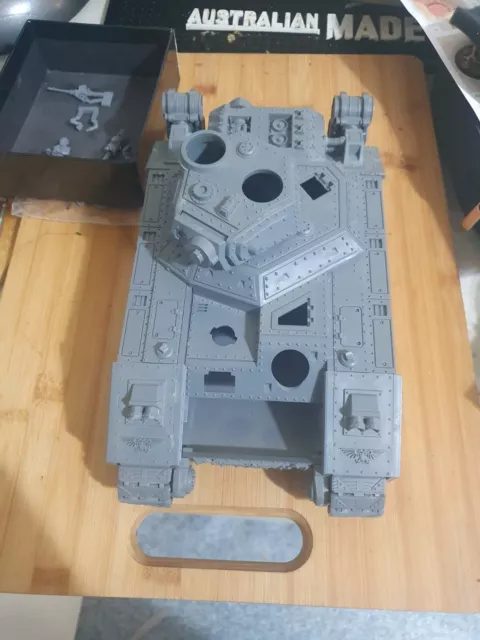 Astra Militarum Baneblade partially assembled w/sprues and FW Krieg Commander