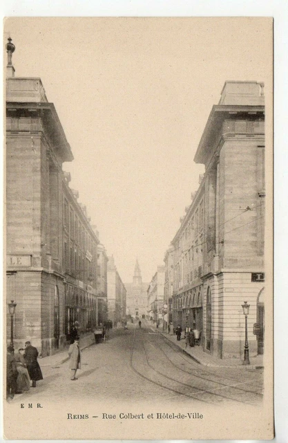 REIMS - Marne - CPA 51 - Les rues - rue Colbert