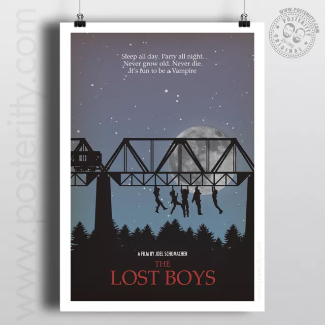 THE LOST BOYS Minimalist Movie Poster Minimal Film Print Posteritty Art Vampire