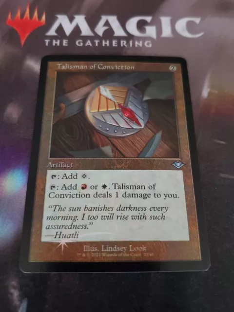 Mtg. Talisman of Conviction. Foil Retro. Modern Horizons 2. Pack Fresh