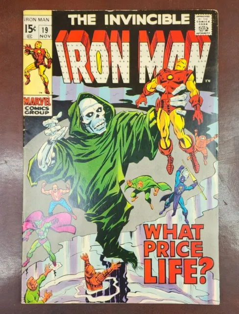 Marvel Comics The Invincible Iron Man #19, What Price Life? 1969