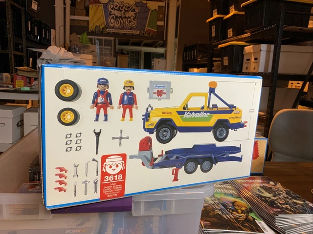 Playmobil 1-3694 Motoneige Avec Remorque Et Skieur, Boîte Scellée, Rare
