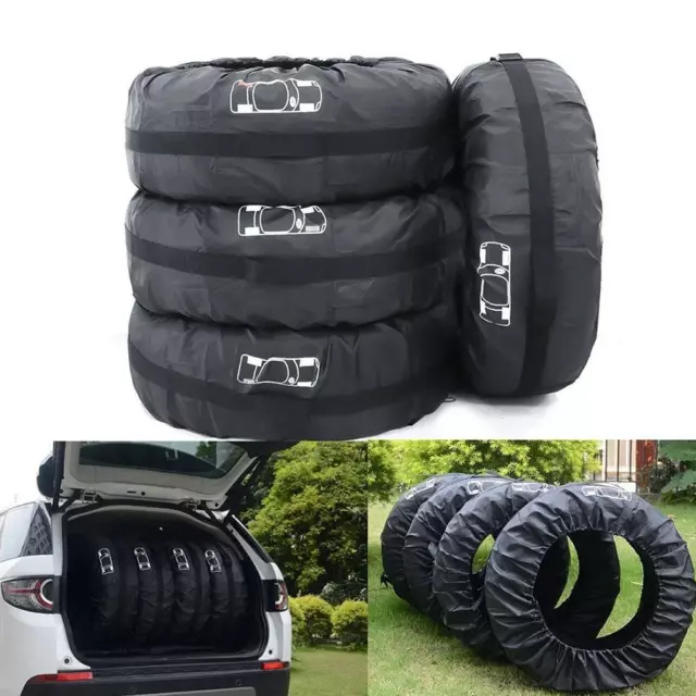 Car Spare Tire Cover Wheel Storage Bag Auto Protector GX Accessories I2U6