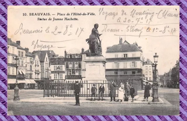 CPA - 60 - BEAUVAIS - Place de L'Hotel de ville