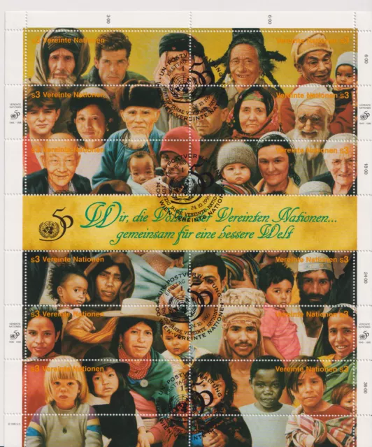 UNO Wien 1995 50 Jahre Vereinte Nationen Michel-Nr. 190-201 oo ESST