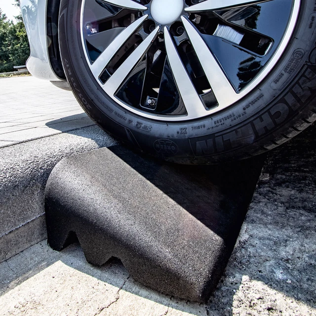 Rampa In Gomma Per Sedie A Rotelle | 2 Misure Per Gradini 11-16cm | Antiscivolo E Portatile | Per Auto E Scooter - Foto 14