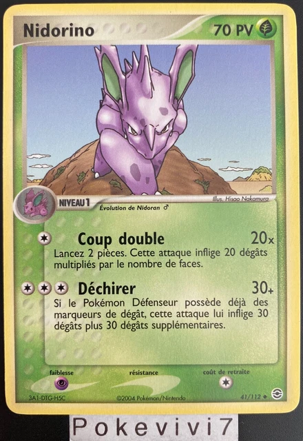 Pokemon Card NIDORINO 41/112 Block EX Red Fire Green Sheet FR NEW