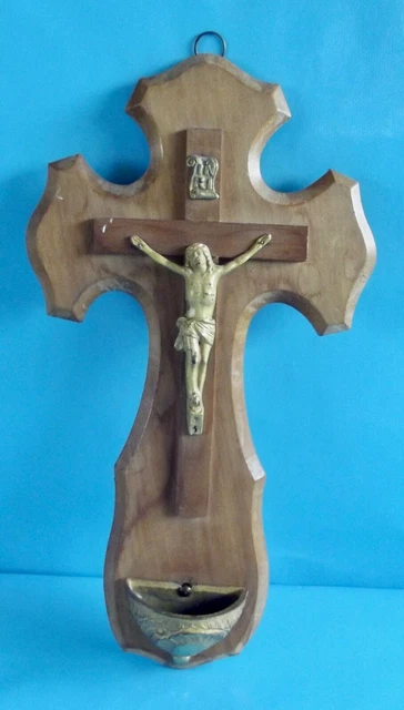 Croce Di Legno Di Noce – Simbolo Religioso, 10 X 6 Cm, Artigianale