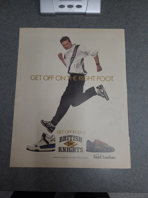 1989 BRITISH KNIGHTS BKs B.K. s Shoes Jacket color photo vintage