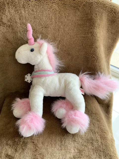 UNICORN PEGASUS WHITE Fairyland Friends Soft Toy Plush Horse 14