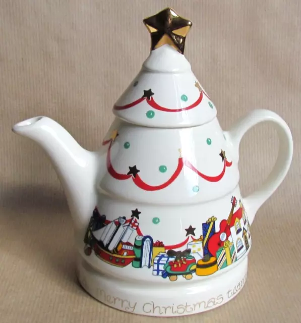 Wade English Life Teapot By Barry Smith Barbara Wootton Christmas Tree (10573)