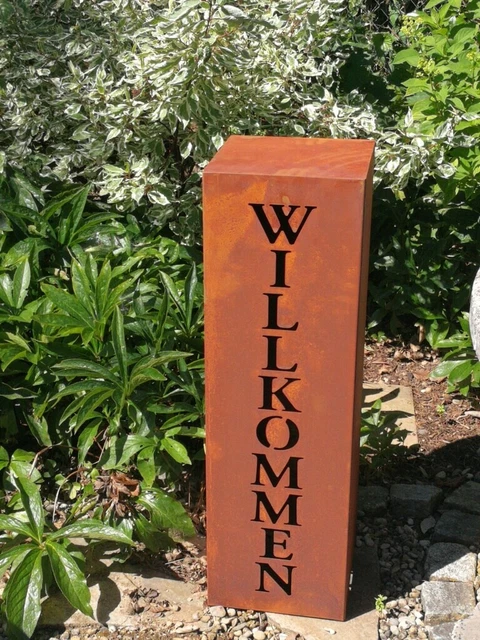 Blumenständer Metall Wiltec Dekosäule Welcome Pfl Produktbild-Vorschau 7