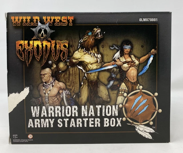 WILD WEST EXODUS Warrior Nation Army Starter Box OPEN BOX UNASSEMBLED ...