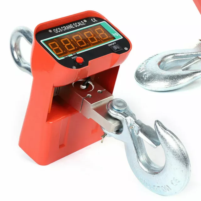 Hanging Scale Crane Scale 3Tons 6600lbs Digital Industrial Heavy Duty LED Disply
