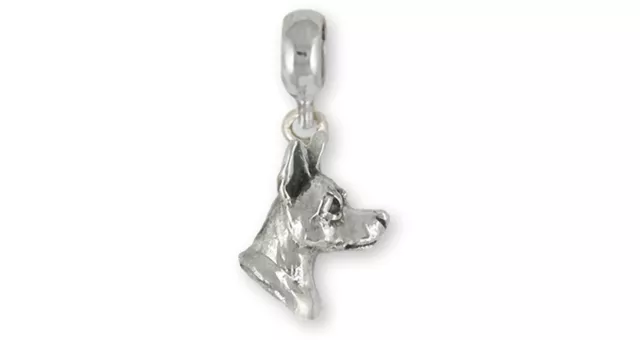 Rat Terrier Jewelry Sterling Silver Handmade Rat Terrier Charm Slide This Charm