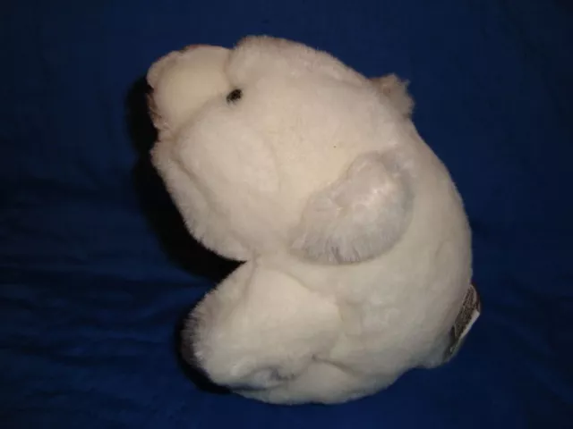 Vintage 1980 Gund Snuff Snuffles Bear White 7" Plush 2