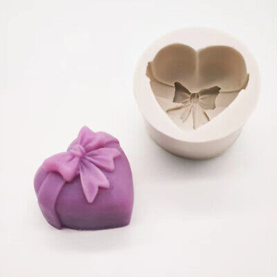 Jabón de silicona 3D molde corazón amor rosa flor chocolate molde vela Cr'$g
