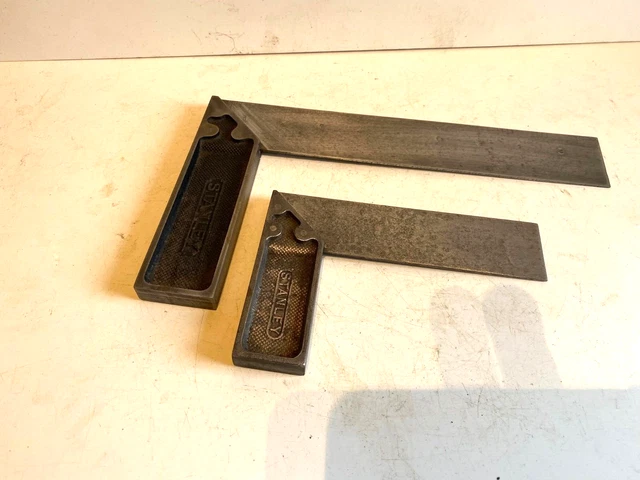 Two Quality Full Metal Stanley Usa Tri Squares