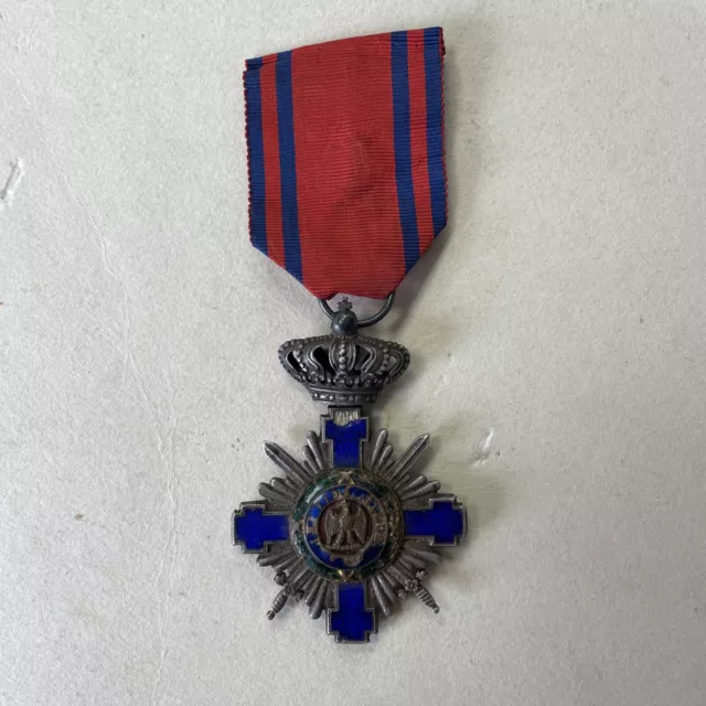 Médaille de l’Ordre de L’étoile avec épées WW1 militaria militaire Roumanie 🇷🇴