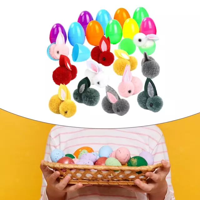 12Pcs Prefilled Easter Eggs with Toys Easter Basket Stuffers for Girls Teens