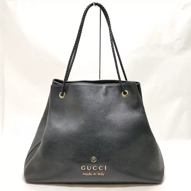 Gucci Hand Bag  Black Leather 1054170