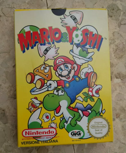 Nintendo NES PAL Mario & Yoshi VERSIONE ITALIANA ORIGINALE GIG NUOVO