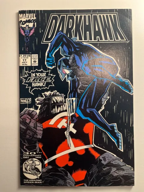 Darkhawk #17 July 1992 Marvel Comics - FN Fine
