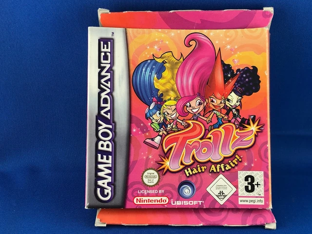 RARE 2005 NINTENDO GameBoy Advance Trollz Hair Affair! Self stick