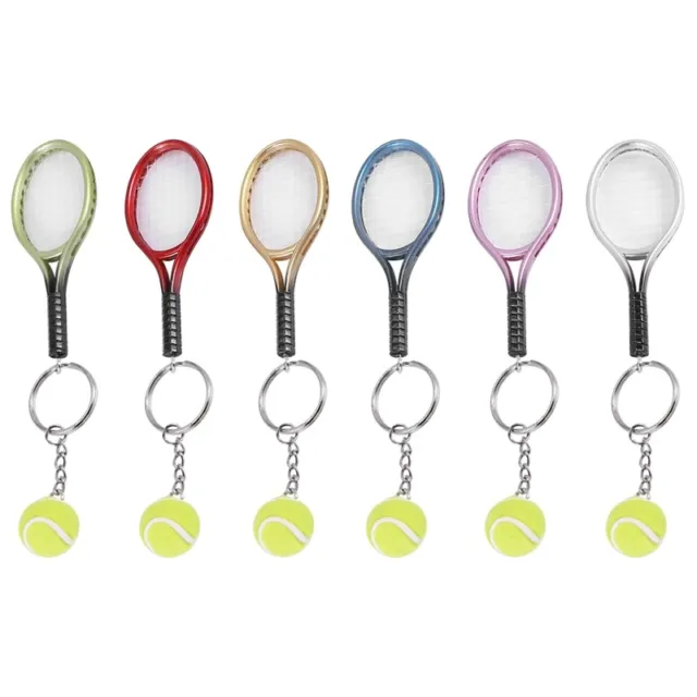 6 pieces tennis clubs ball keyband pendant bag accessories for Tasc S4B2
