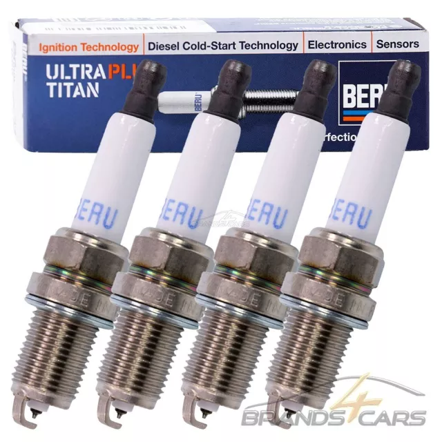 4x BERU ZÜNDKERZE ULTRA TITAN FÜR AUDI A4 8E B7 +8H 2.0 RS4 8K B8 1.8 2.0