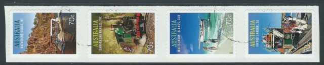 Australia 2015 Tourist Transport Self Adhesive Coil Strip Of 4 Fine Used