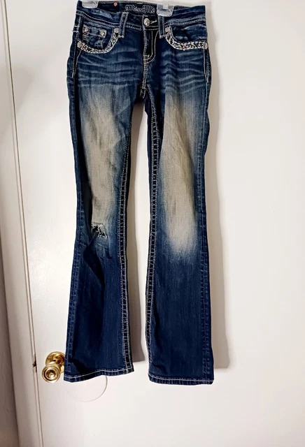 Miss Me Women's Junior's Jeans Size 14 Bootcut KE8090B2J READ