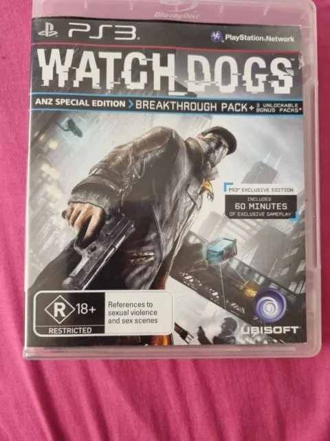 Watch Dogs (WatchDogs) Sony PlayStation 3 PS3 Game Complete with Manual