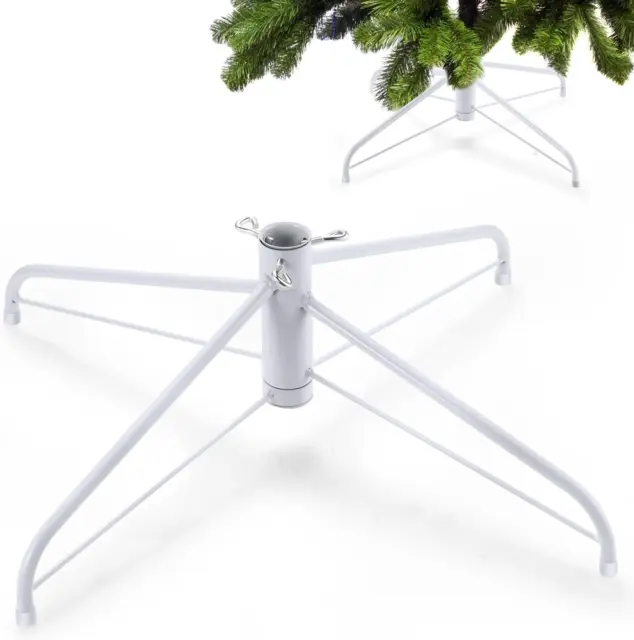 Soporte de árbol de Navidad plegable artificial para árbol de Navidad base de metal árbol fo