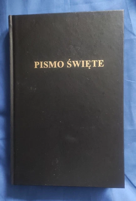 Polish Bible, Biblia Warszawska 19x13cm mniejsza czarna