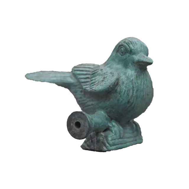 Brass GREEN BIRD Figurine Drawer Cabinet Knob Pulls Handle Vintage Home Decor