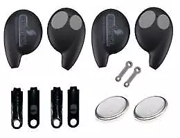 Replacement Cobra 7777 Car Alarm Remote Fob + Touch key Case shell + Battery x2