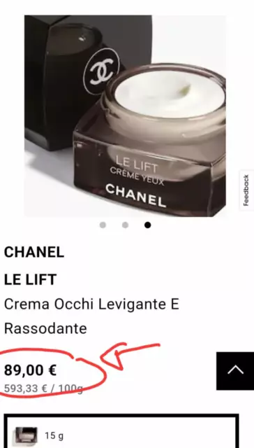 Chanel Le Lift Creme Yeux Concentrato Occhi Antirughe Rassodante Levigante 15 Ml 2