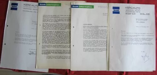 N° 549 / SAAB : informations et lettres entetes  1967-1973