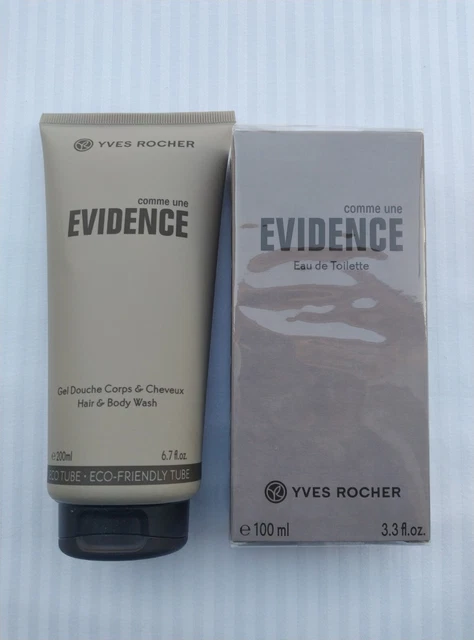 COMME UNE EVIDENCE pour homme 100ml & Gel douche Parfumé 200ml 🌺 Yves Rocher