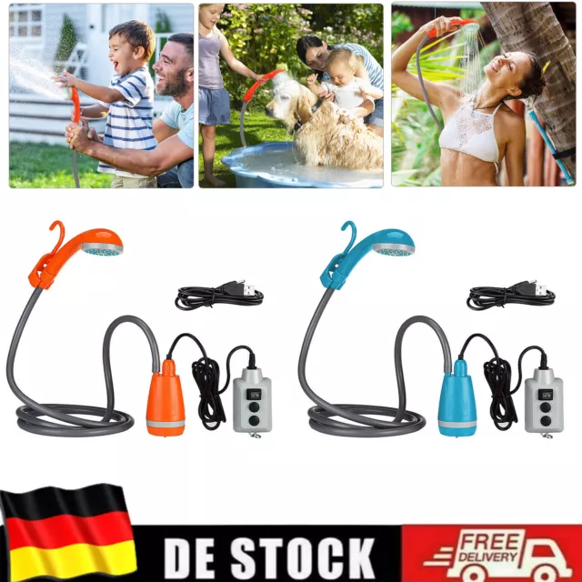 Akku Camping Dusche 12V Brause Tauchpumpe Auto Gartendusche Outdoor Autodusche