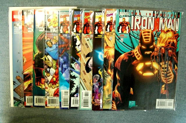 (3-IM) Lot of 10 Marvel Comics: Set-Run The Invincible Iron Man #29-36 Read!
