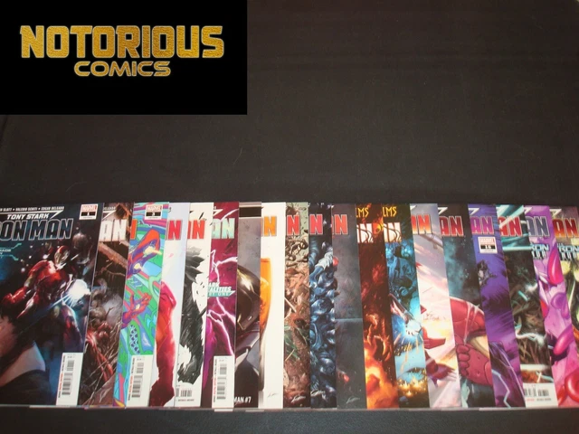 Tony Stark Iron Man 1-19 Complete Comic Lot Run Set Marvel Collection 2020 Slott