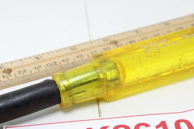 SNAP-ON NDM120A 12MM 3" Shaft 6 Point Hard Amber Handle Nut Driver USA ...