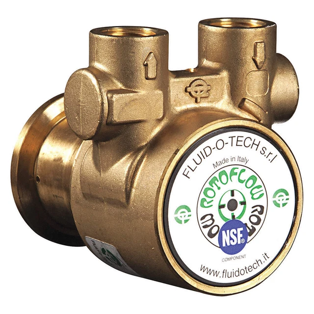 FLUID-O-TECH PA 200 Pump,3/8" NPTF,78 Max. GPH,Brass