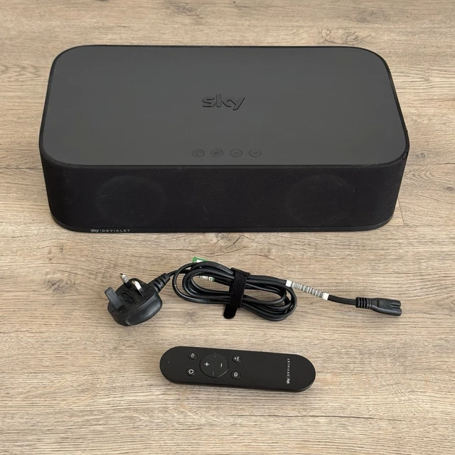 SKY DEVIALET SOUNDBOX SB100 TV Speaker Soundbar Remote & Power Cable £ ...