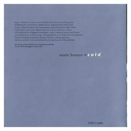 Annie Lennox - Cold (Coldest) (CD) 2