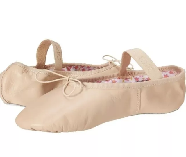 Capezio Daisy 205C Girls Ballet Leather Slippers Pink Full Sole NEW NIB Sz 1.5 M